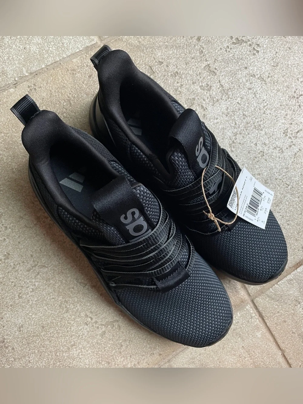 Boys Adidas Lite Racer Tennis Shoes Size 5